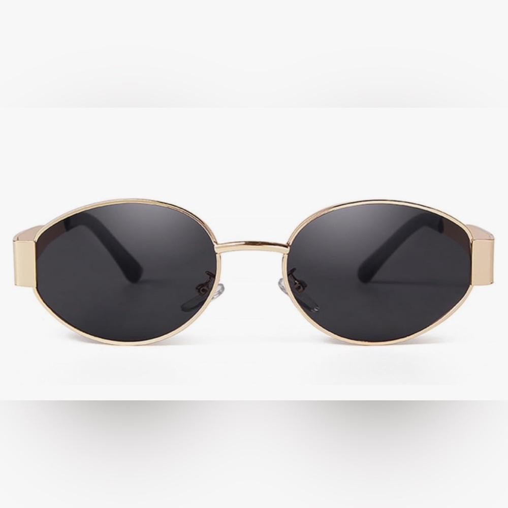 Oval Sunglasses for Women Men Punk Round Sun Glasses Female